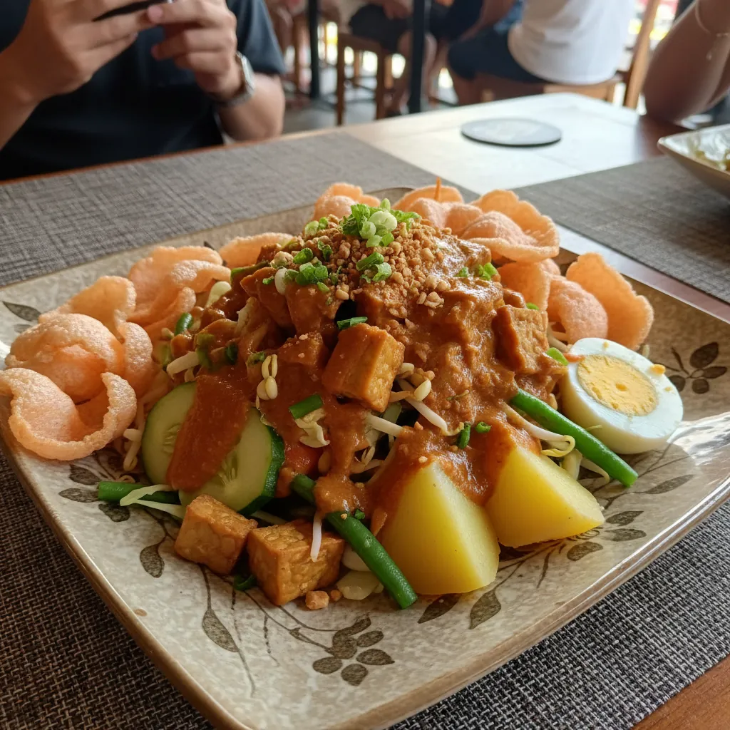 Gado-gado vegetarisch bij Toko Rasa Baru