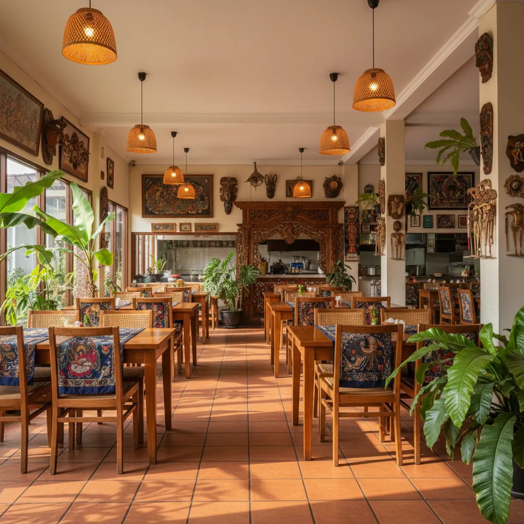 Het interieur van Toko Rasa Baru in Gouda